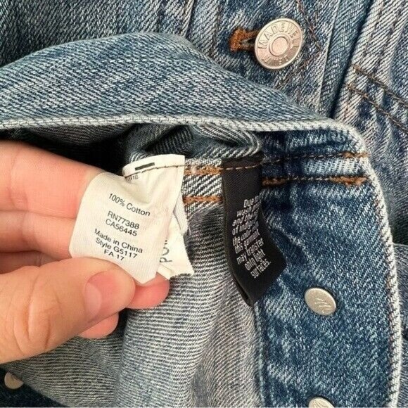 Madewell The Oversized Jean Jacket in Capstone Wash size extra extra small - Picture 10 of 11